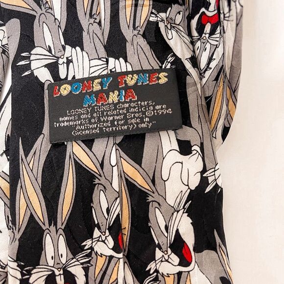 Vintage Looney Tunes Mania Bugs Bunny Neck Tie - Picture 3 of 4